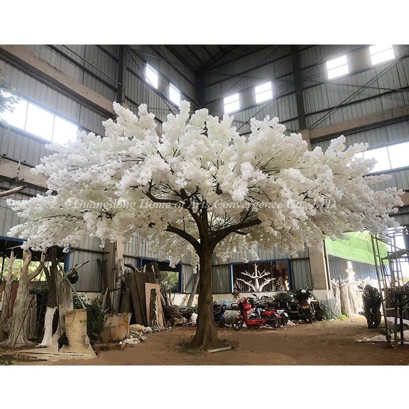 3m White Big Canopy Fake Cherry Blossom Tree
