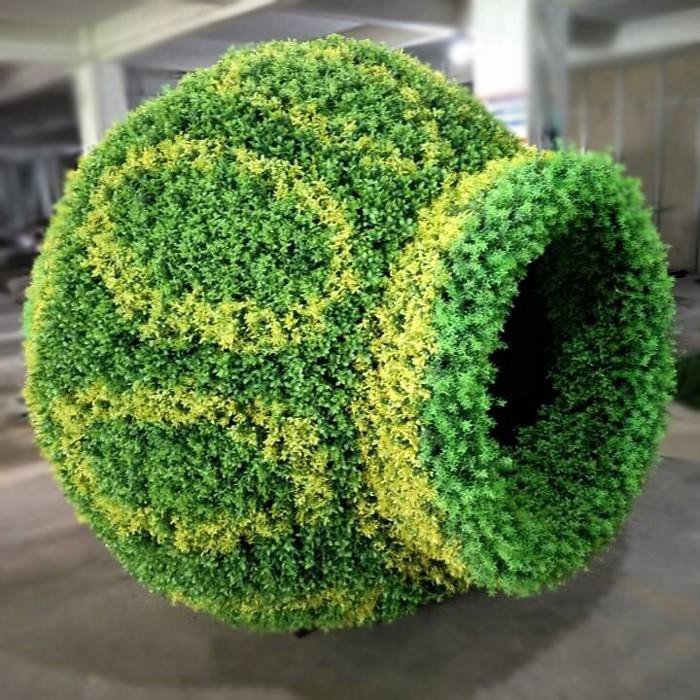 Garden Art Fake Green Sculpture Boxwood Topiary Elephant